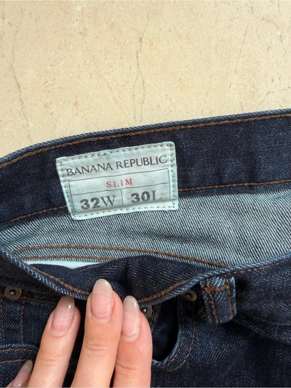 Banana Republic Men's Dark Indigo Straight Jeans